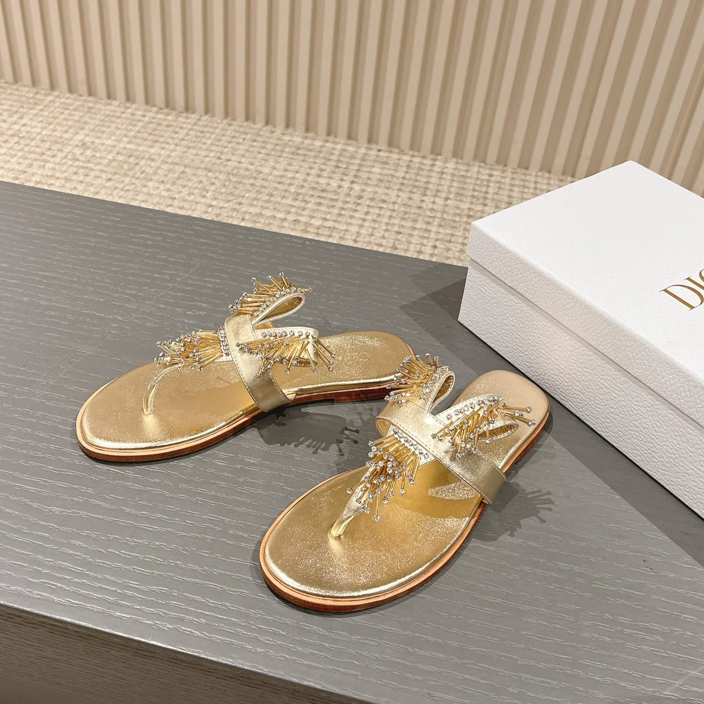 DID new spring and summer letter handmade slippersVIP 1锛?