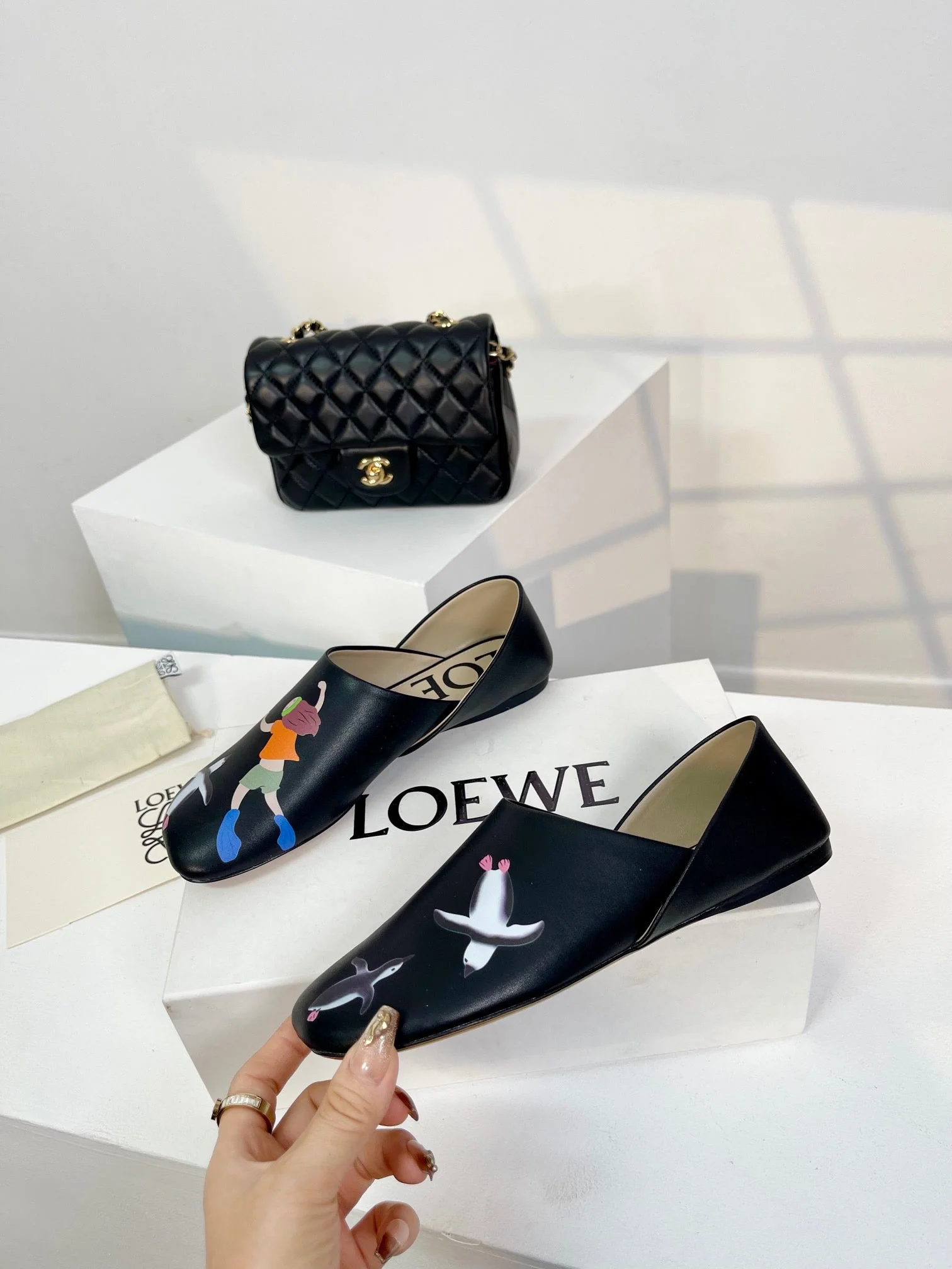 LOE***24vs new round toe flat bottom heel shoesVIP 1锛?