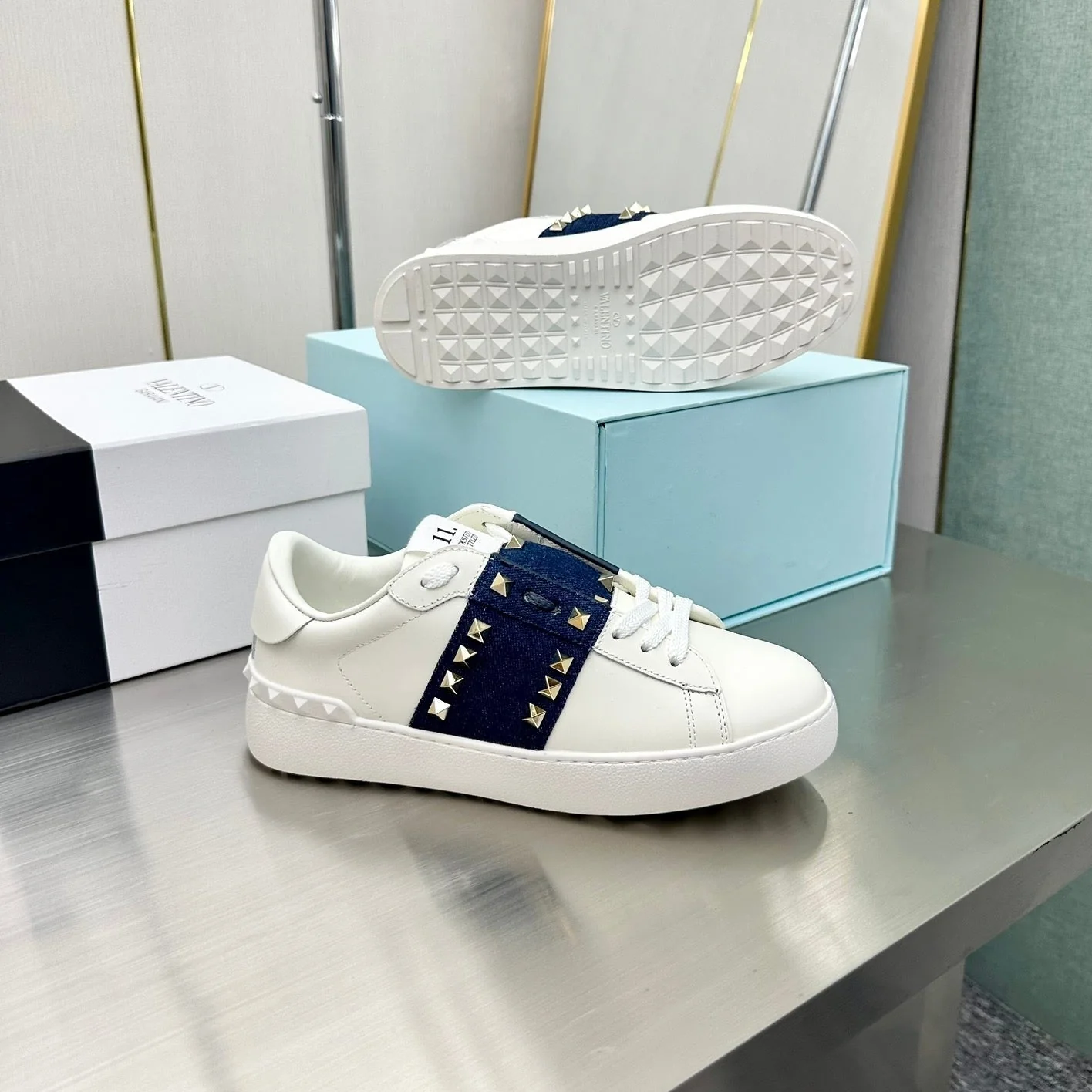 VAL* 23 new style silk cowhide stitching casual shoes
