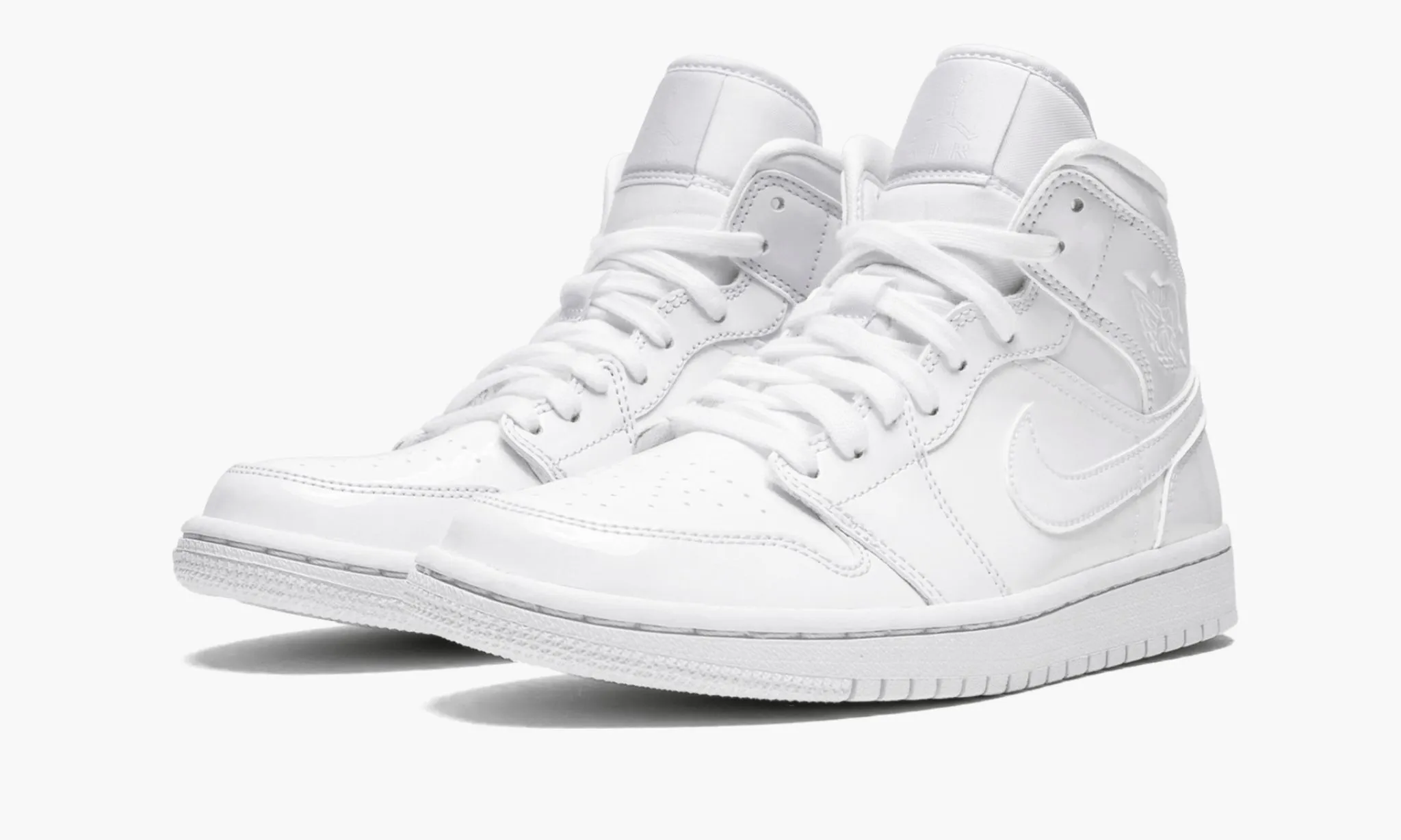 JORDAN 1 MID Patent Triple White - NeoLux