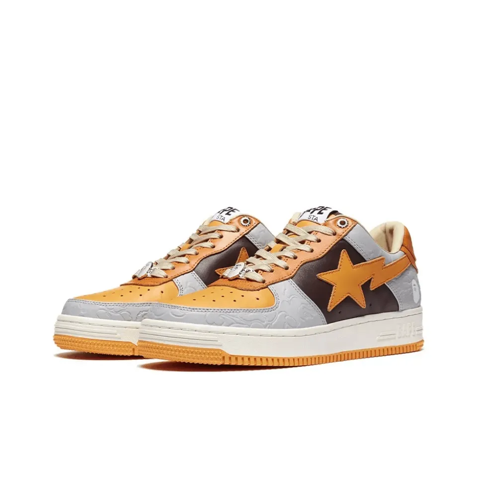 Bape Sta Low Grey Orange - NeoLux