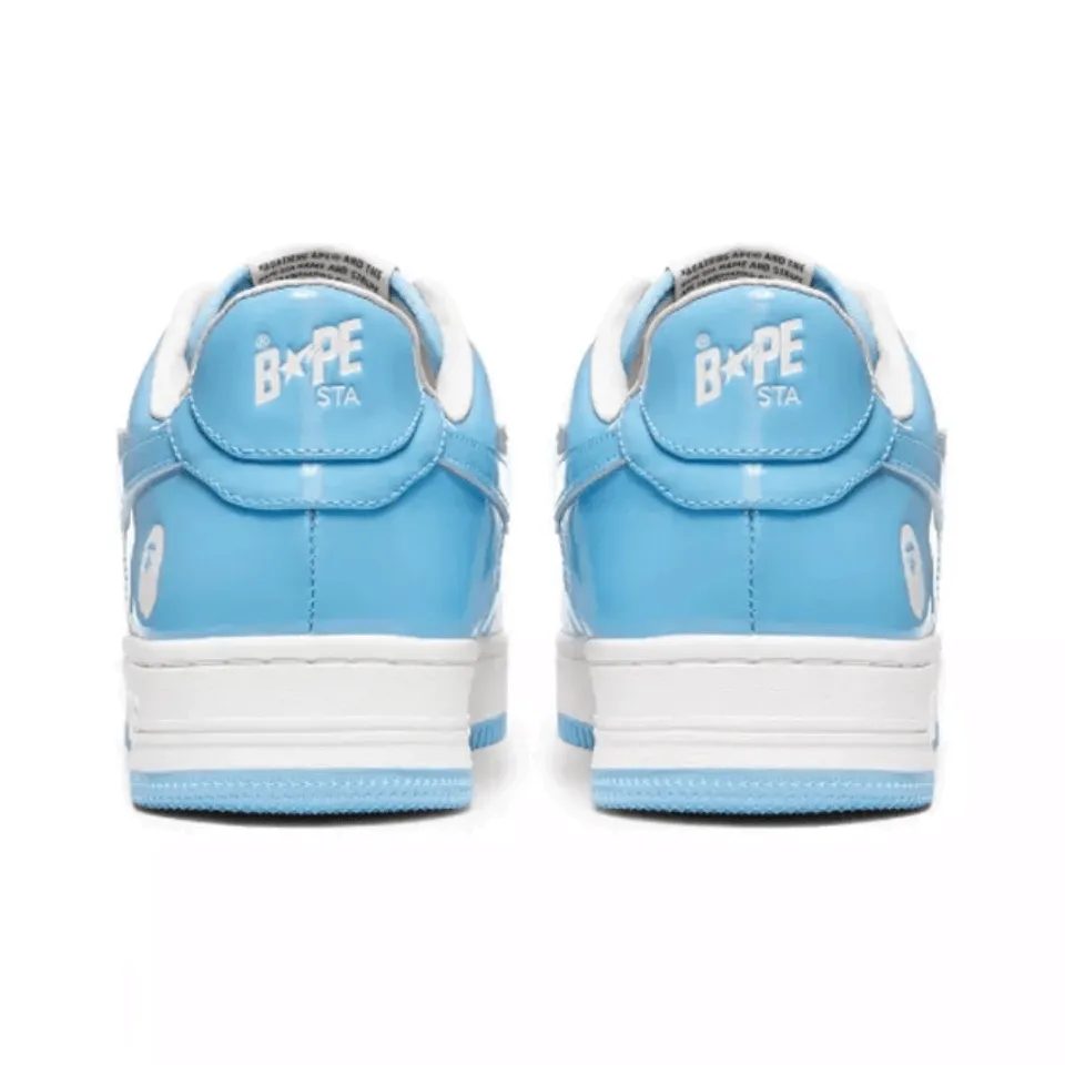 Bape Sta Patent Leather Blue White - NeoLux