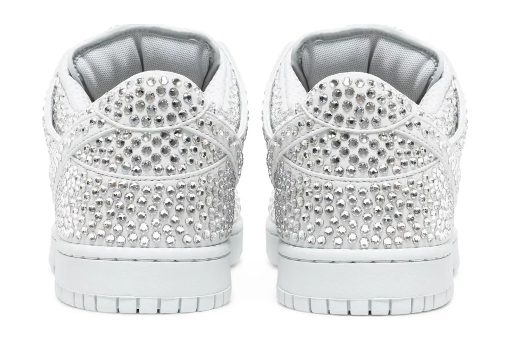 Cactus Plant Flea Market x Swarovski x Dunk Low 'Pure Platinum' - NeoLux