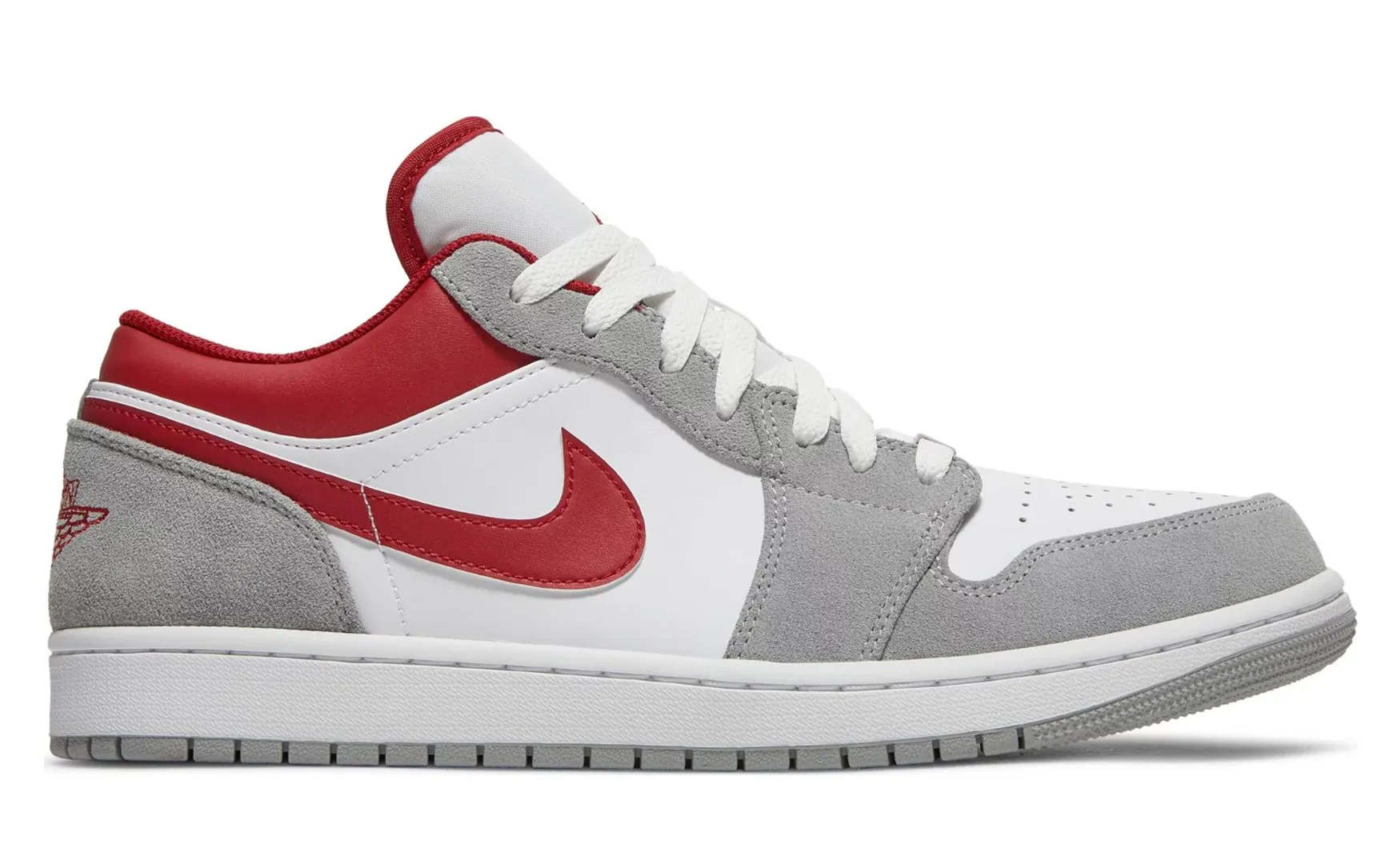 JORDAN 1 Low SE Light Smoke Grey Gym Red - NeoLux