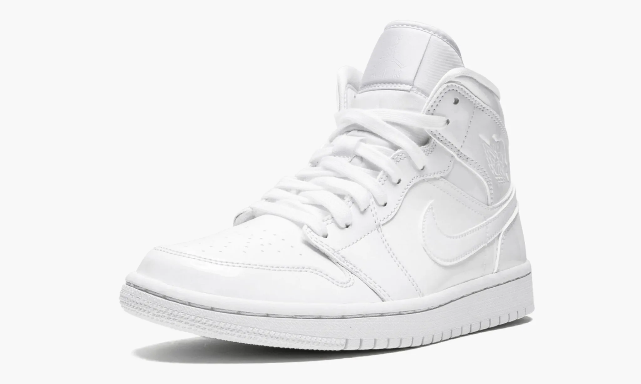JORDAN 1 MID Patent Triple White - NeoLux
