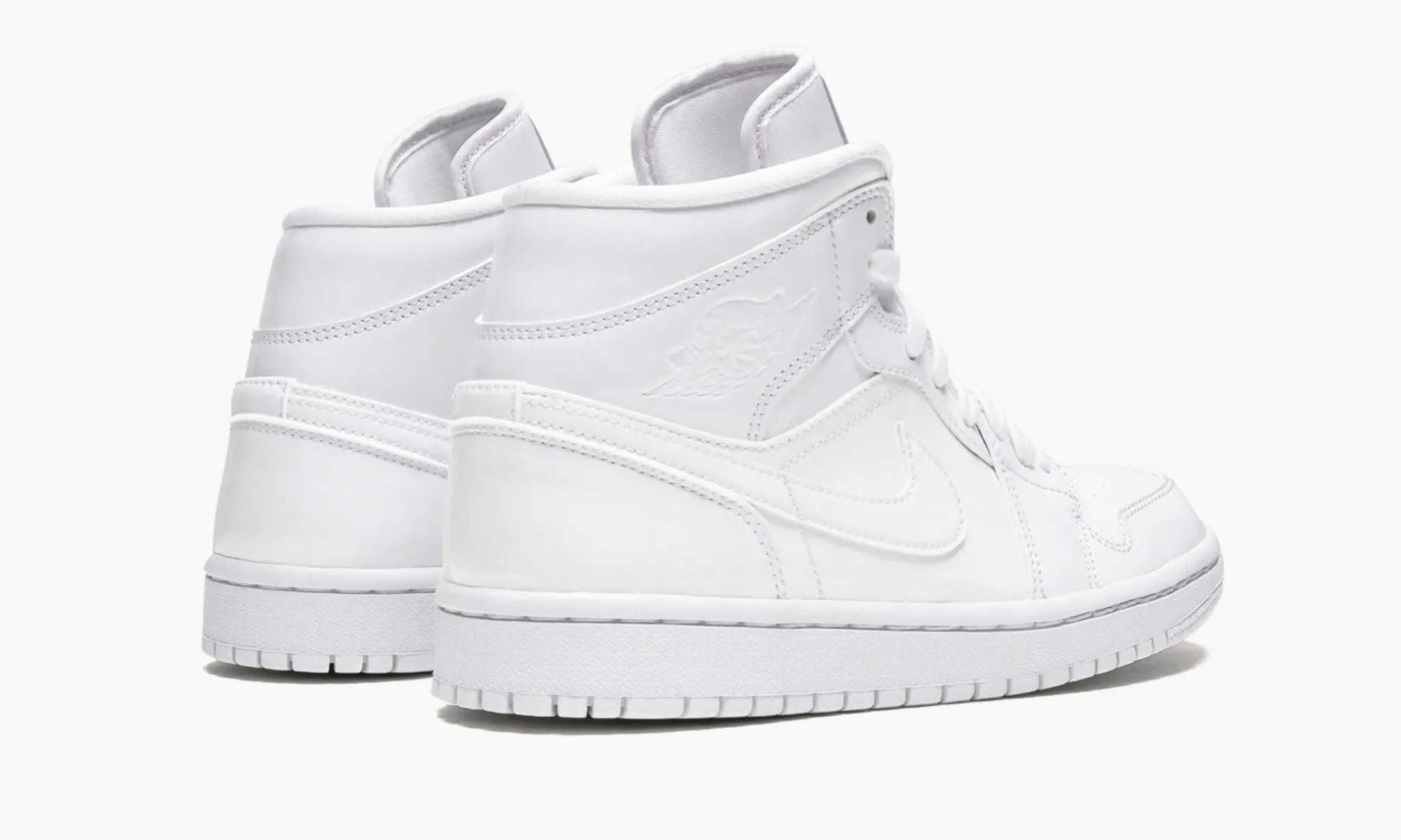JORDAN 1 MID Patent Triple White - NeoLux