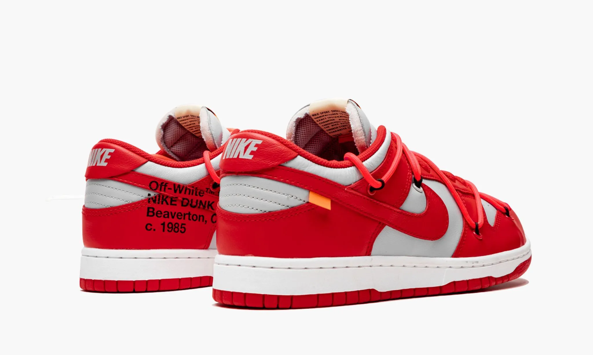 NIKE X OFF WHITE DUNK LOW Off White University Red - NeoLux