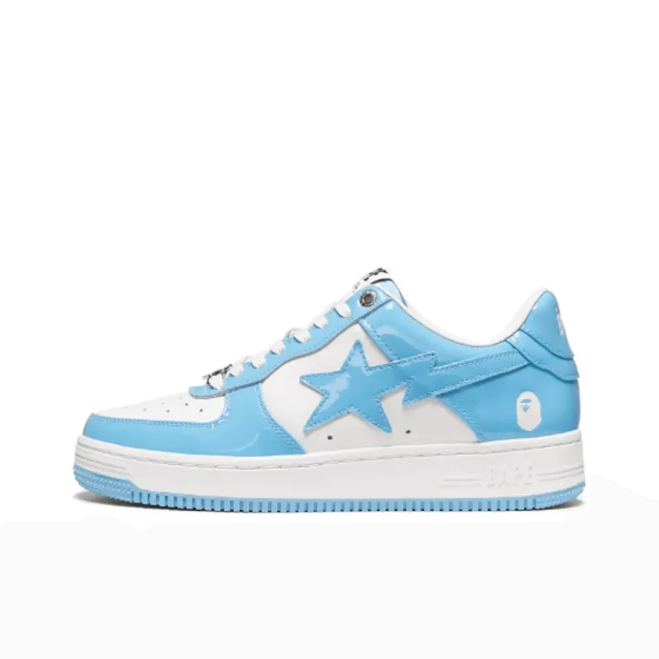 Bape Sta Patent Leather Blue White - NeoLux