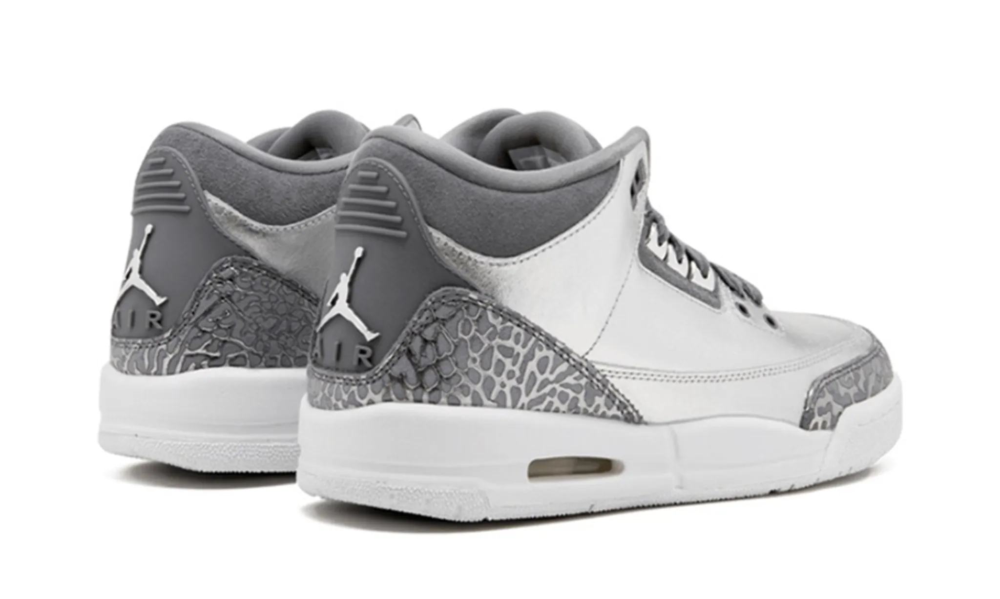 Jordan 3 Retro Premium Heiress Metallic Silver - NeoLux