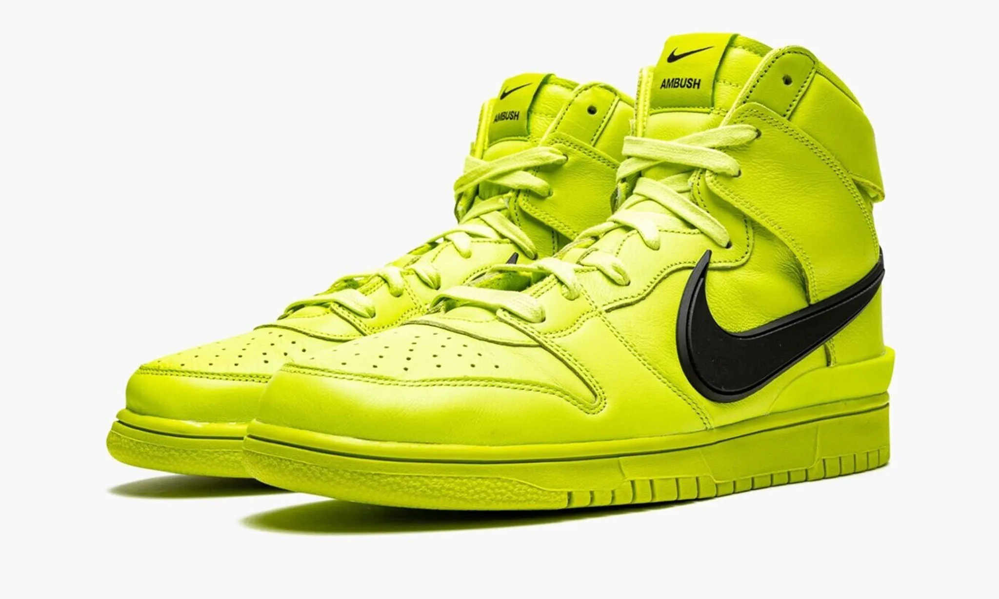 NIKE X AMBUSH DUNK HIGH ATOMIC GREEN SNEAKERS - NeoLux