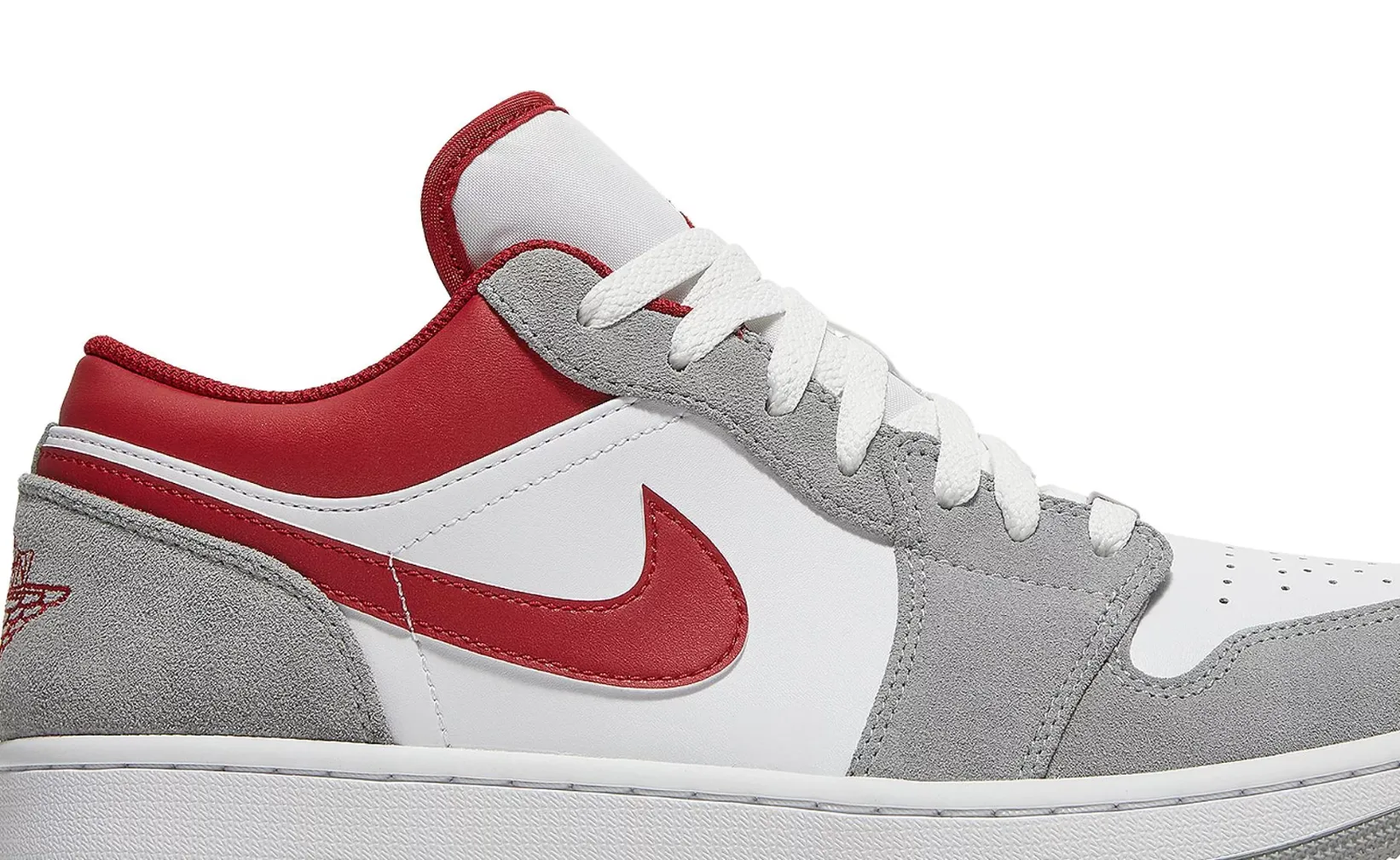 JORDAN 1 Low SE Light Smoke Grey Gym Red - NeoLux