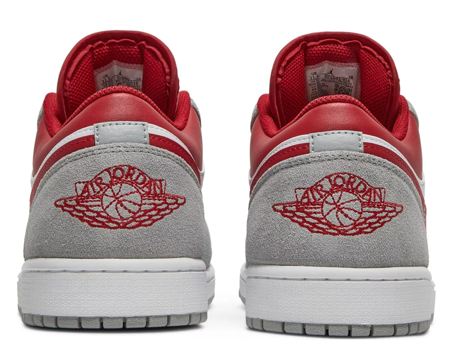JORDAN 1 Low SE Light Smoke Grey Gym Red - NeoLux