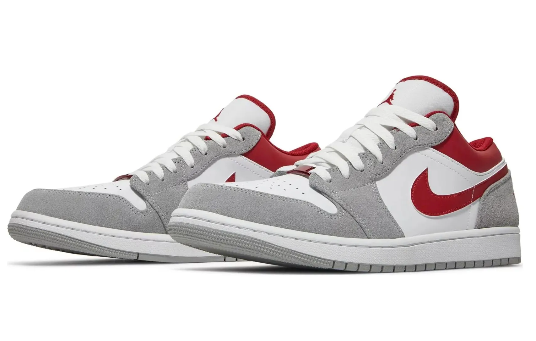 JORDAN 1 Low SE Light Smoke Grey Gym Red - NeoLux