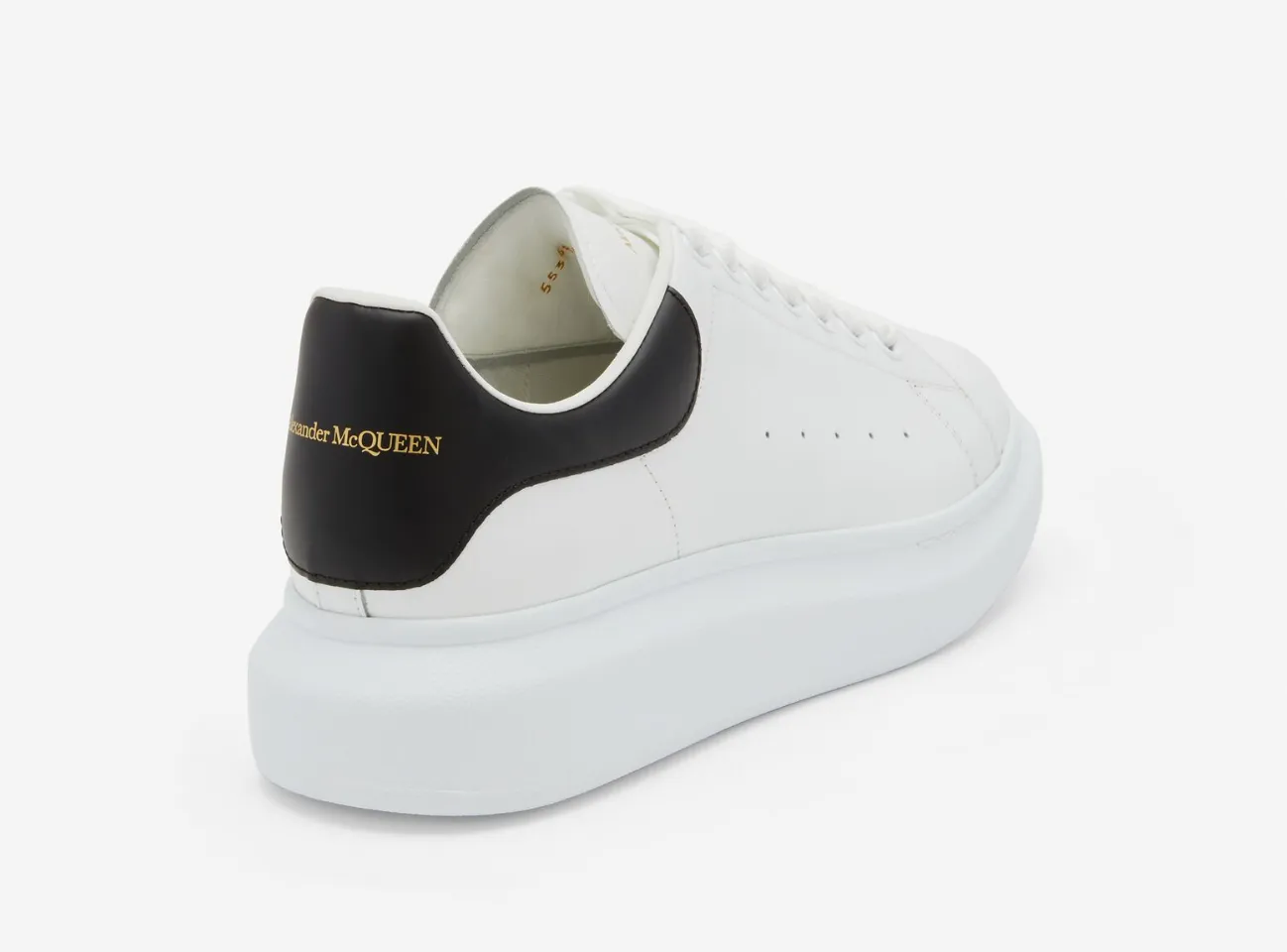 Alexander Mcqueen Men's Oversized Sneaker in White/black - NeoLux