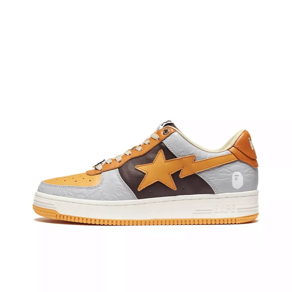 Bape Sta Low Grey Orange - NeoLux