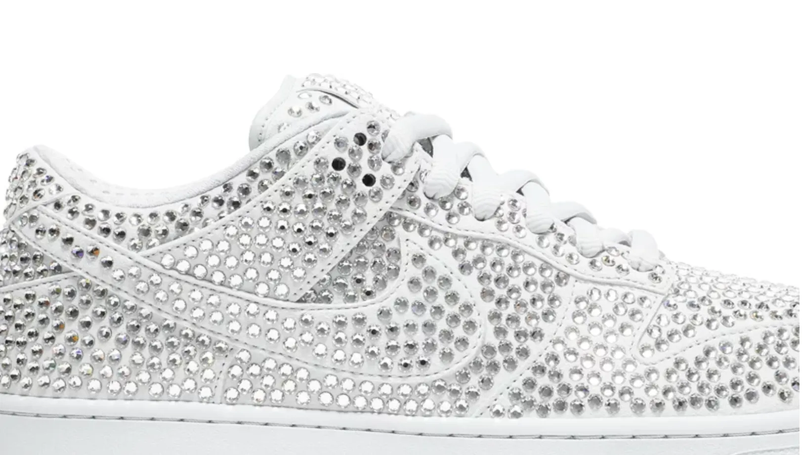 Cactus Plant Flea Market x Swarovski x Dunk Low 'Pure Platinum' - NeoLux
