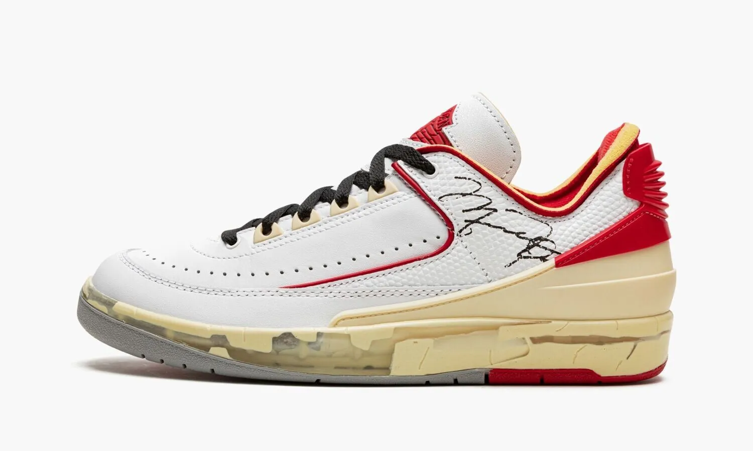 Jordan 2 Low White Varsity Red Black - NeoLux