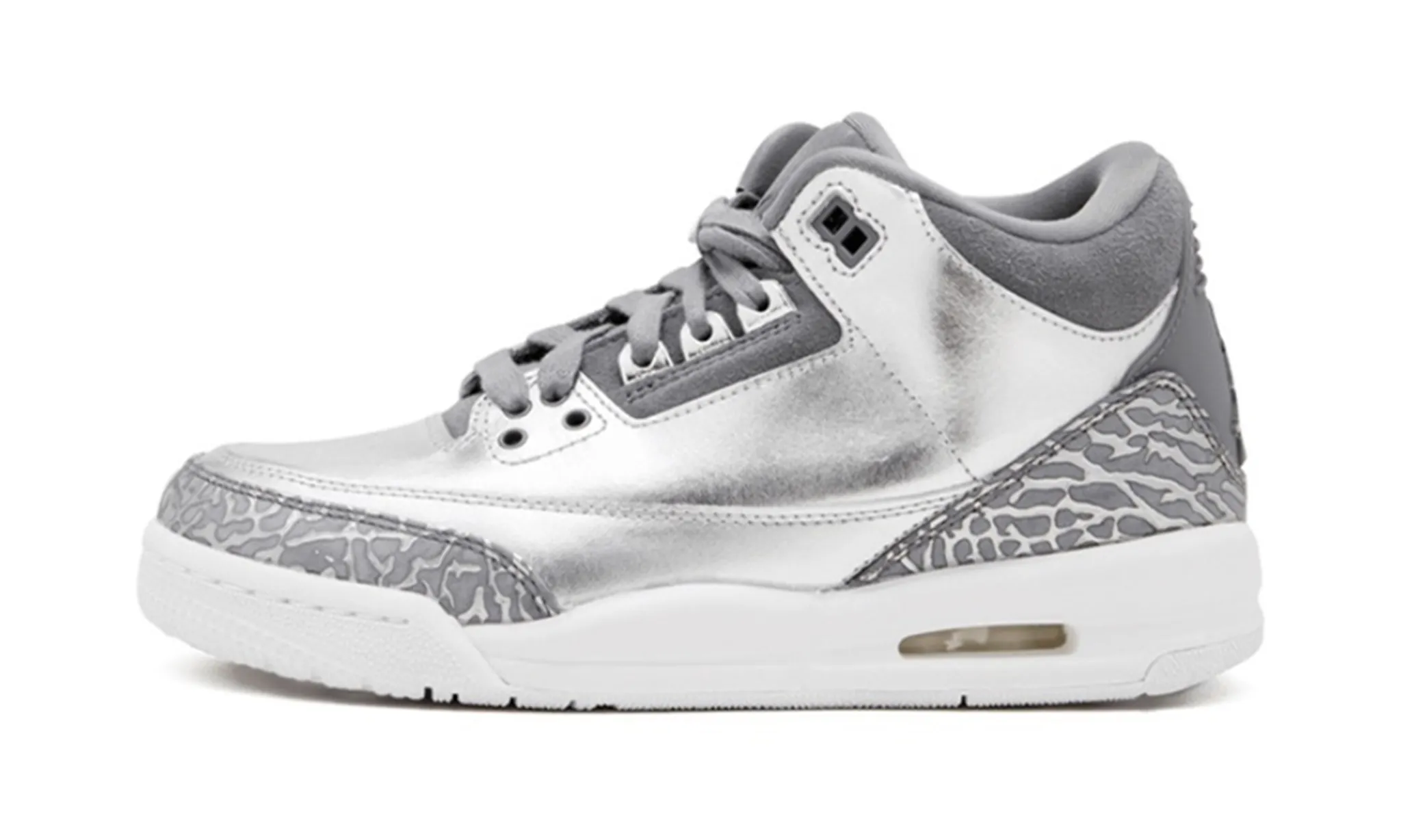 Jordan 3 Retro Premium Heiress Metallic Silver - NeoLux