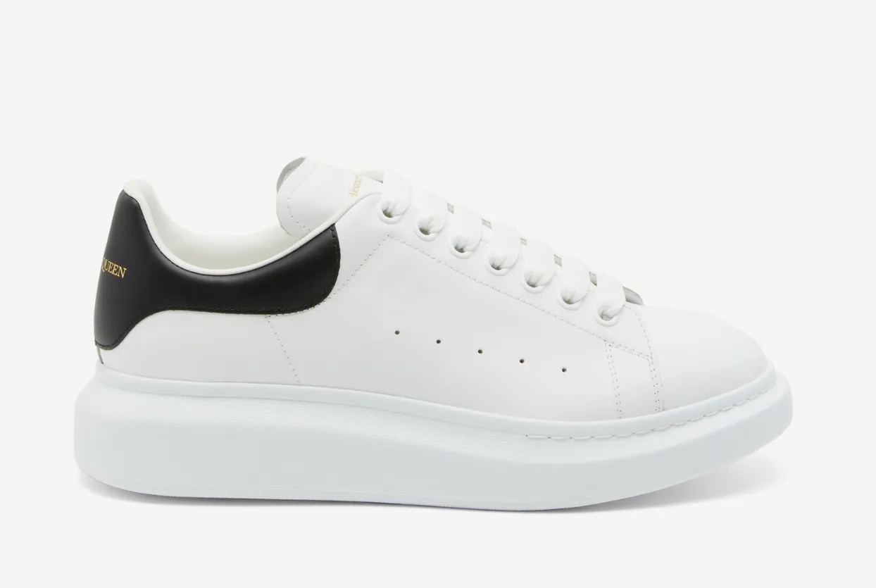 Alexander Mcqueen Men's Oversized Sneaker in White/black - NeoLux