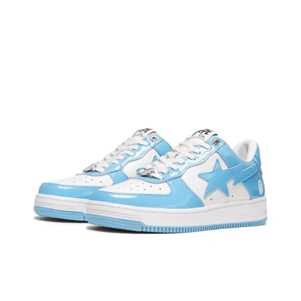 Bape Sta Patent Leather Blue White - NeoLux