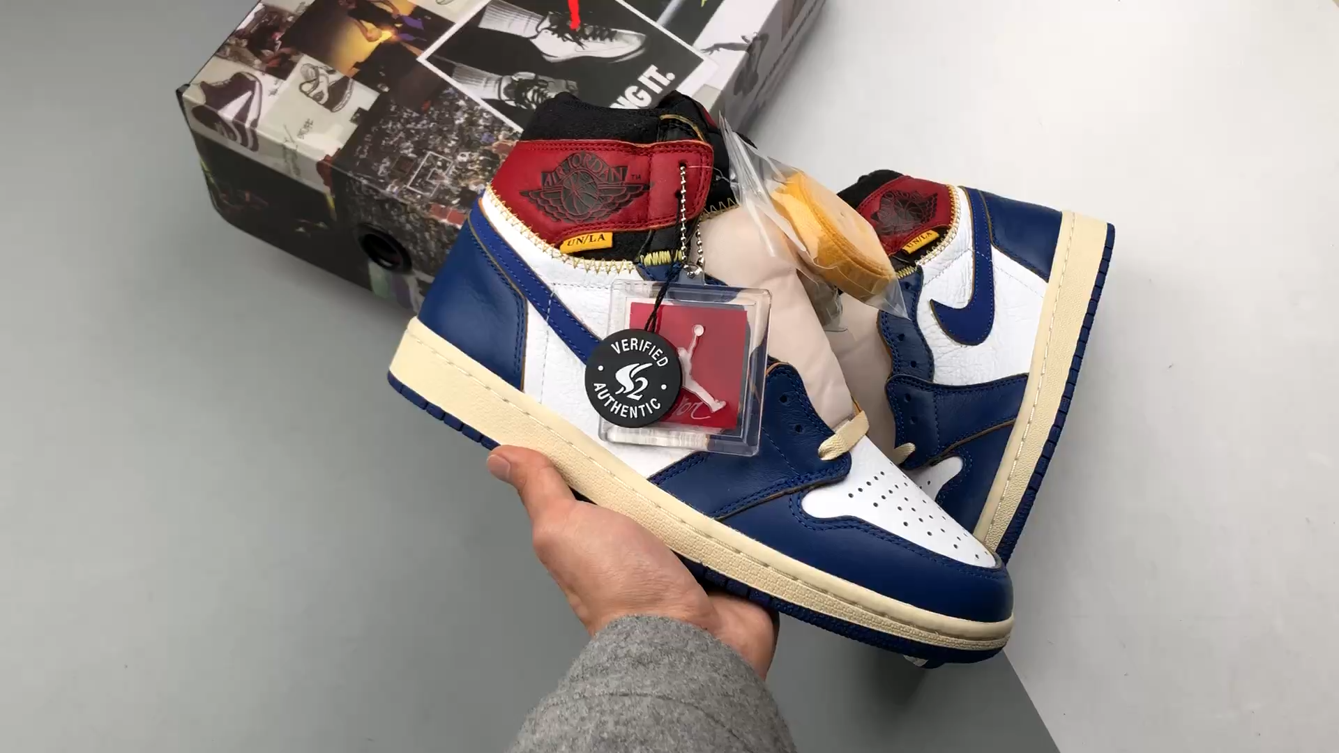 JORDAN 1 RETRO HIGH OG NRG Union Storm Blue - NeoLux