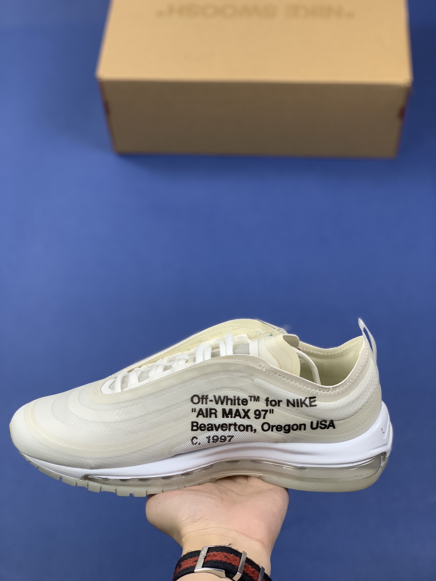 Off-White X Nike Air Max 97 OG OW FS – Limited-Edition Collaborative Stylish Casual Shoes - NeoLux