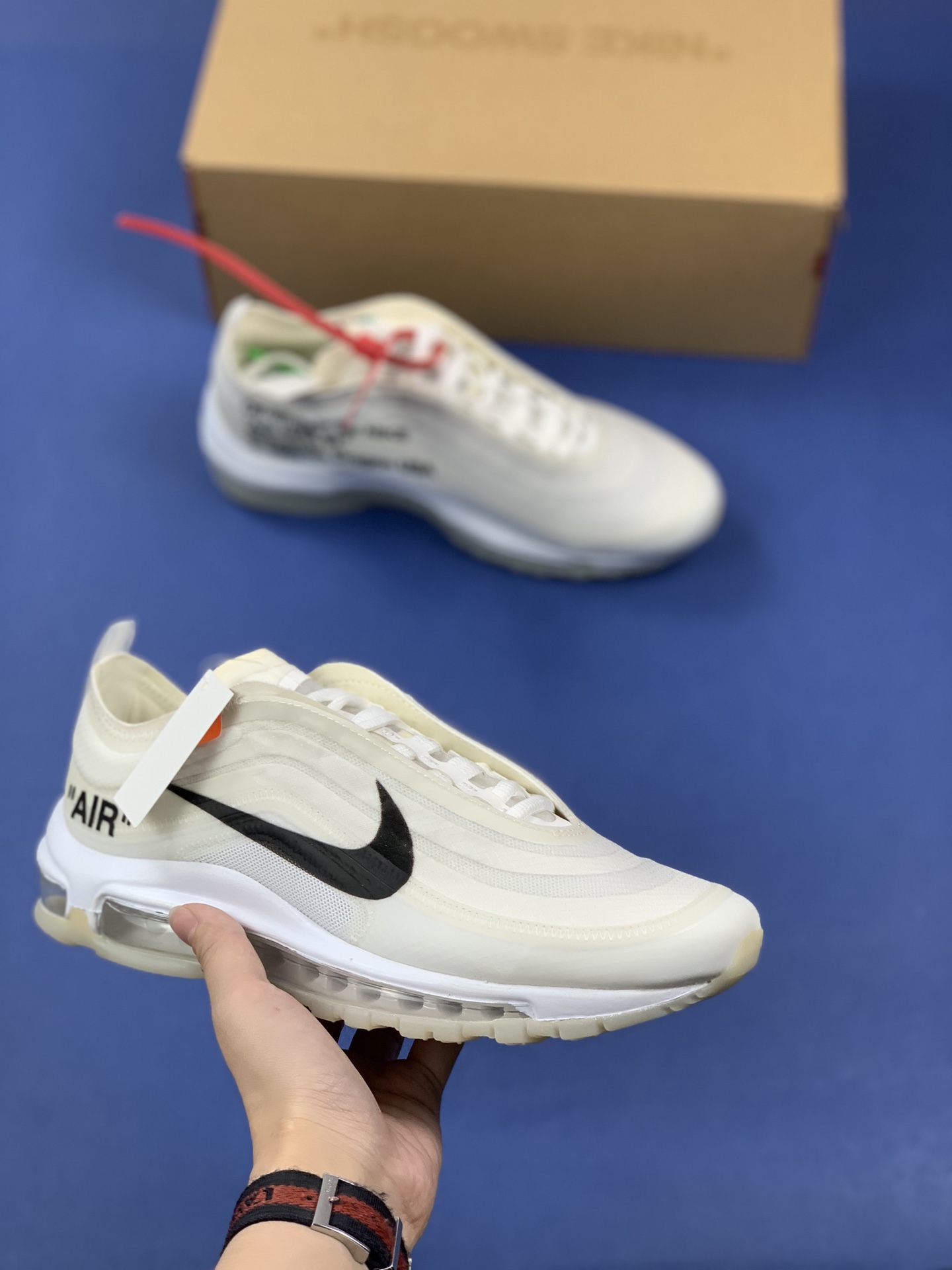 Off-White X Nike Air Max 97 OG OW FS – Limited-Edition Collaborative Stylish Casual Shoes - NeoLux
