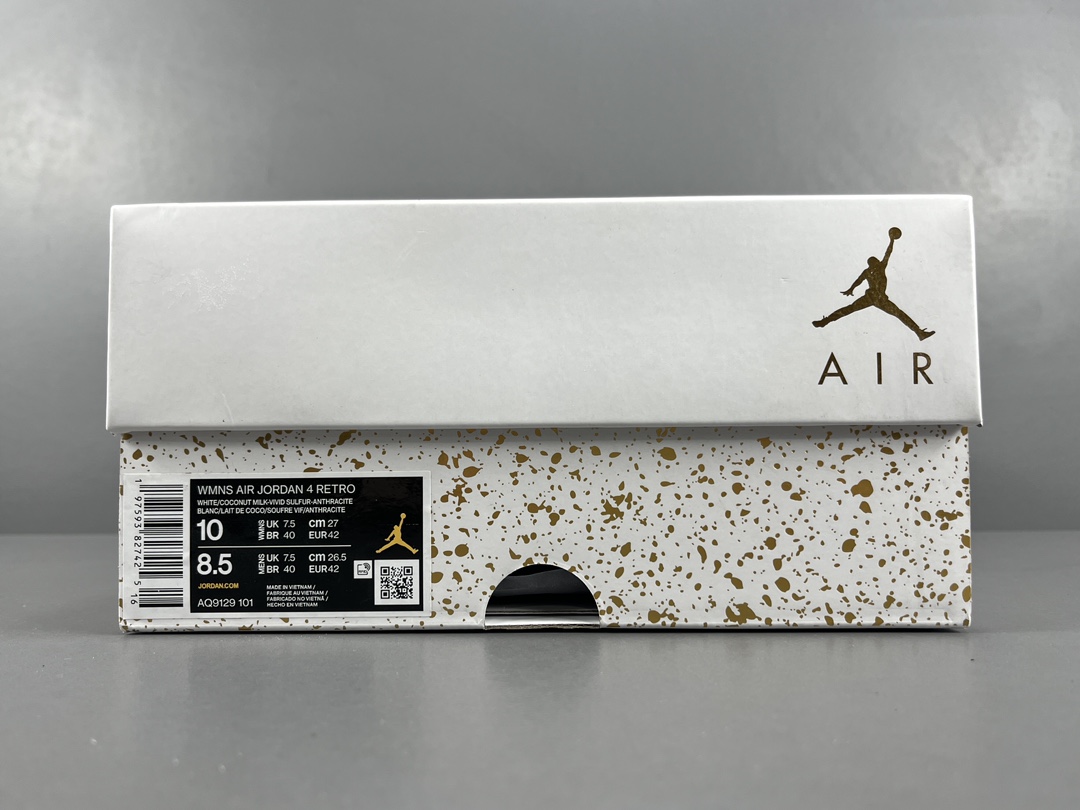 JORDAN 4 Retro 'Vivid Sulfur' - NeoLux