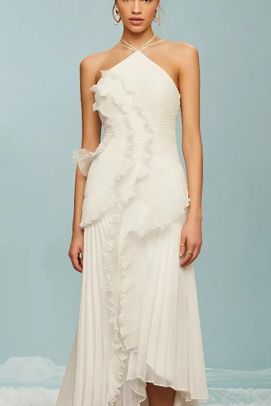 Lace V-Neck Patchwork Maxi Dress Women Backless High Waist Slim Spaghetti Contrast Party Dress Female Long Dress