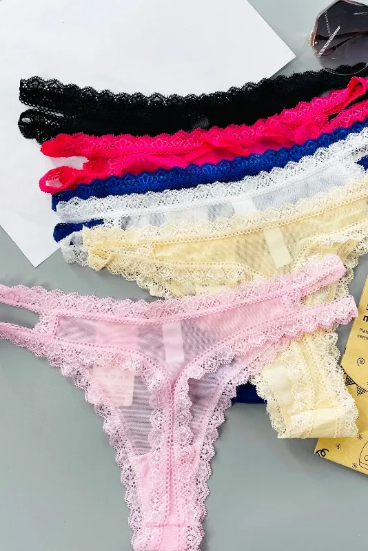Lace Sexy Mesh Transparent Thong Women Panties Underwear Women Seamless G-String Female Underpants Intimates Lingerie