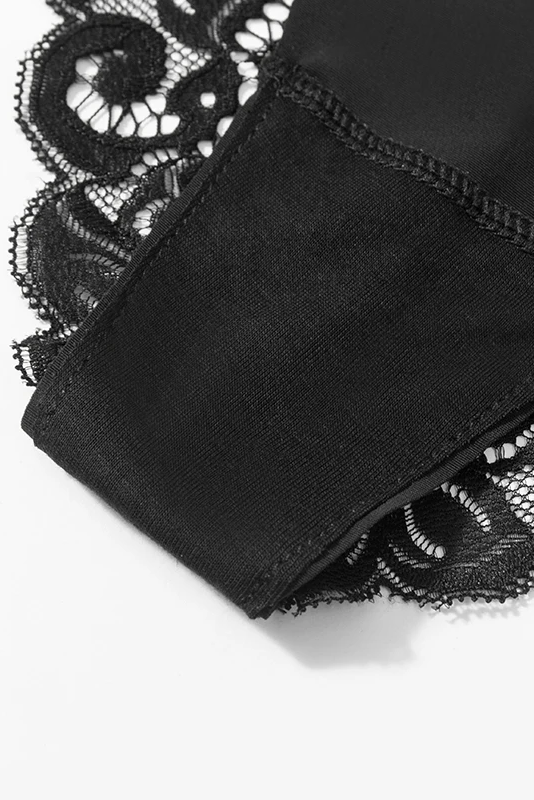 3PCS Women's Panties Set Sweet Lace Female Underwear Hollow Out Sexy Lingerie Soft Silk Satin Briefs Cozy Woman Underpants