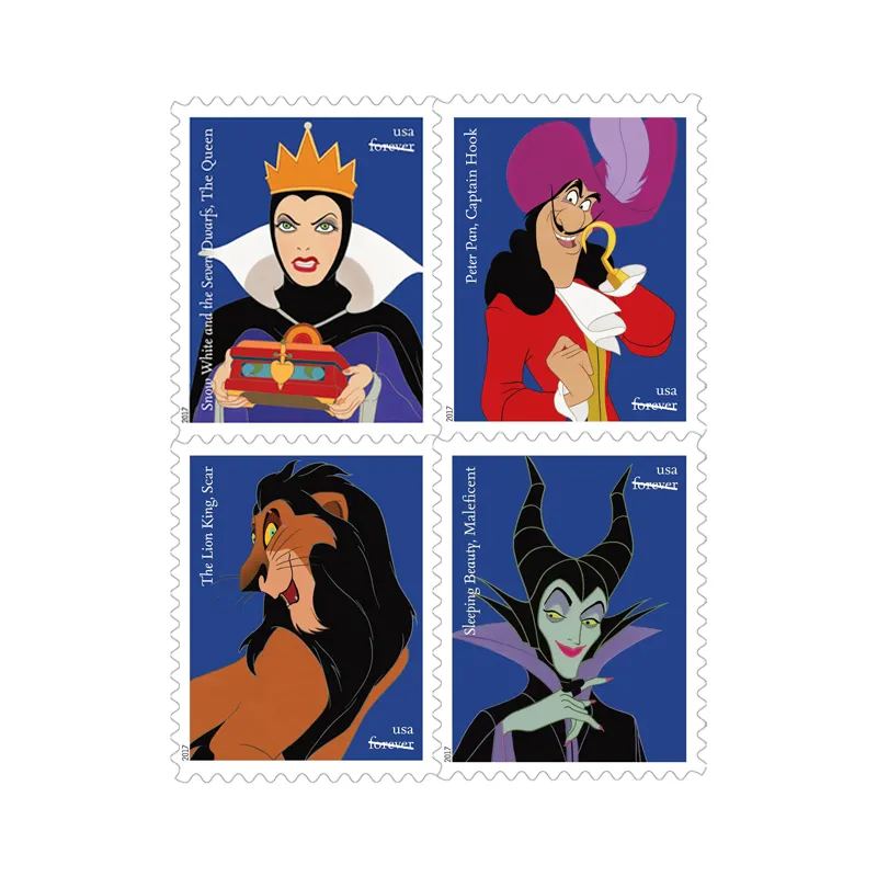 Disney Villains Forever Stamps 2017