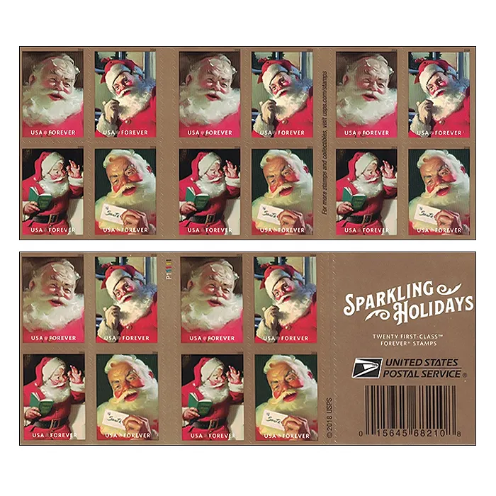 Sparkling Holidays Forever Stamps 2018