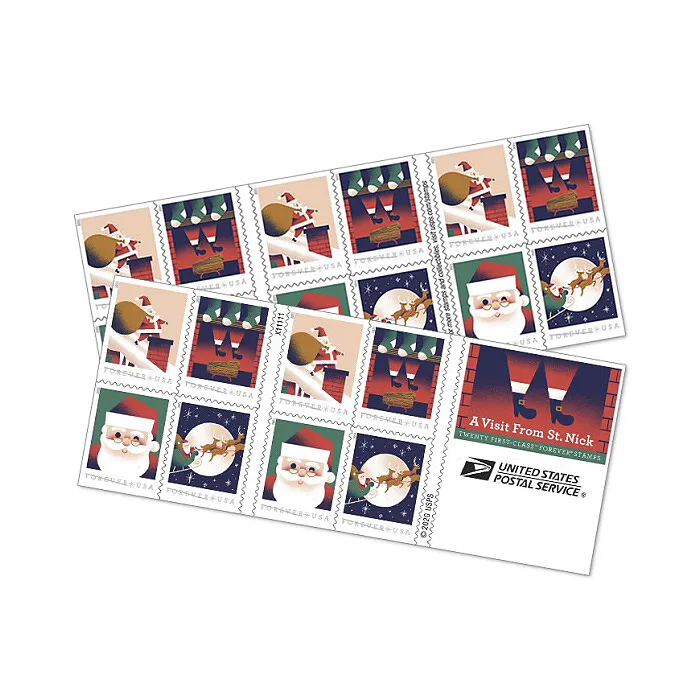 A Visit From St. Nick Forever Stamps 2021