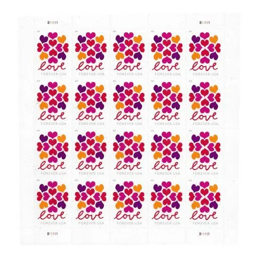 Hearts Blossom Forever Stamps 2019