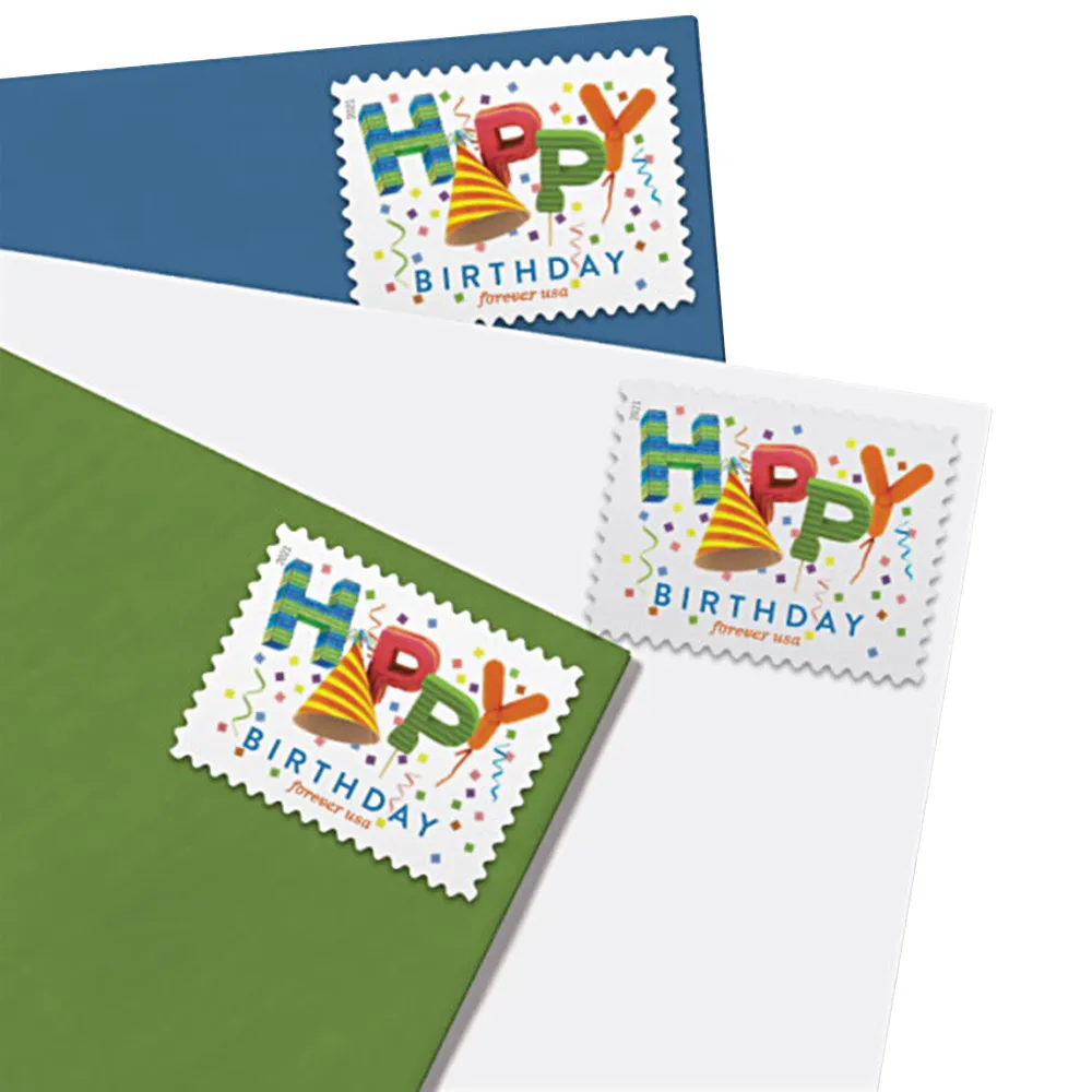 🎁[US Free Shipping] Happy Birthday 2021 - 5 Sheets / 100 Pcs