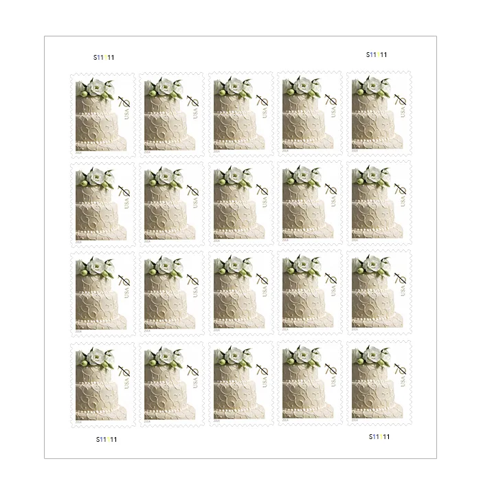 Wedding Cake Forever Stamps 2014