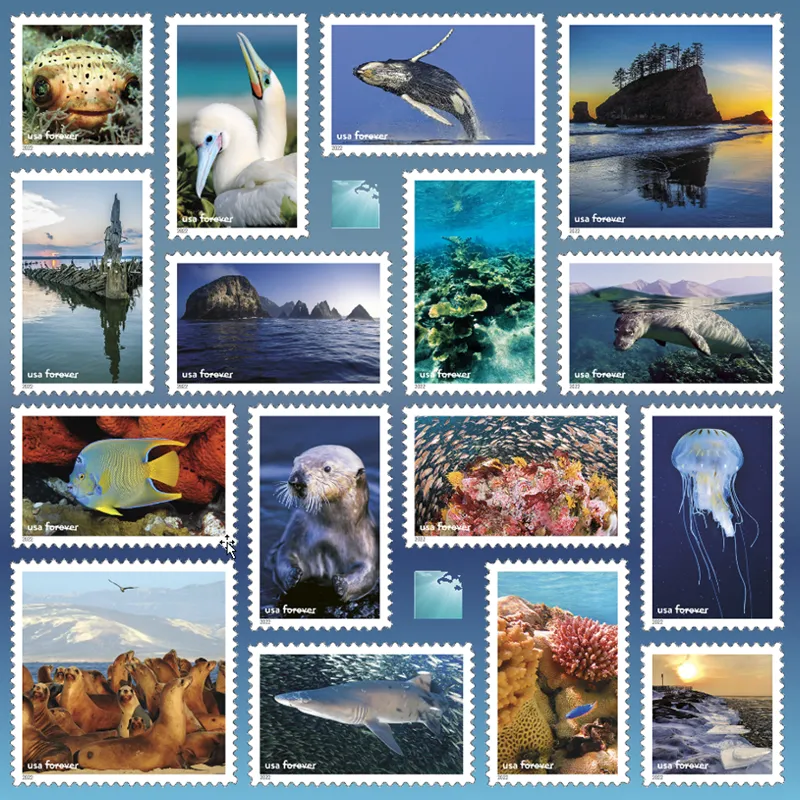 National Marine Sanctuaries Stamps 2022