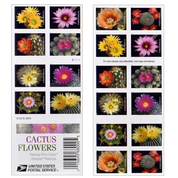 Cactus Flowers Forever Stamps 2019