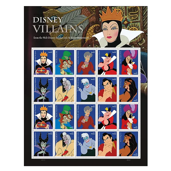 Disney Villains Forever Stamps 2017