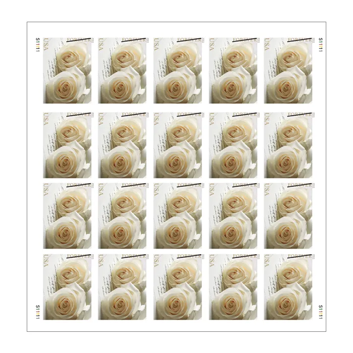Wedding Roses Forever Stamps 2011