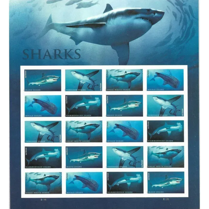 Sharks Forever Stamps 2017