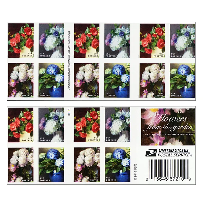 Flowers from the Garden Forever Stamps 2017