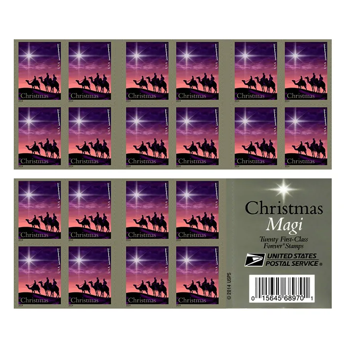 Christmas Magi Forever Stamps 2014