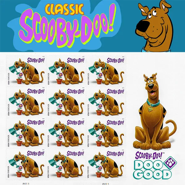 Scooby-Doo Forever Stamps 2018