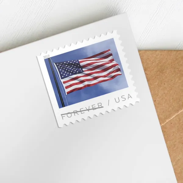 2019 U.S. Flag Stamps, 5 Rolls (500 Pcs)