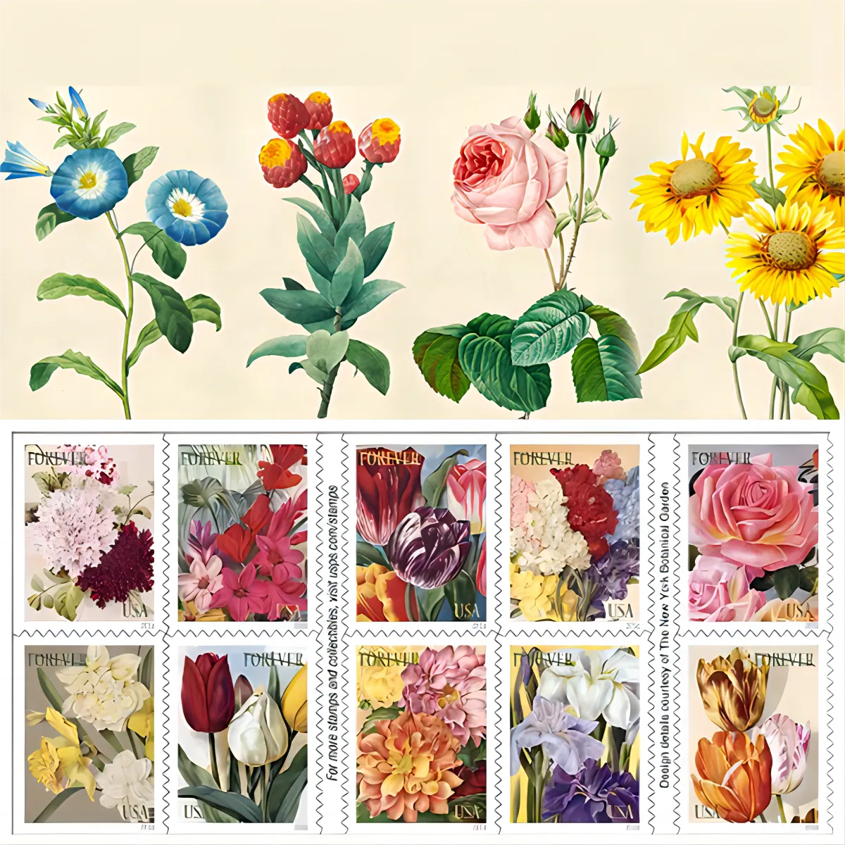 Botanical Art Stamps 2016