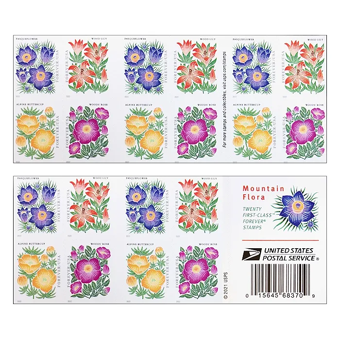 Mountain Flora Forever Stamps 2022