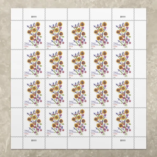 Sunflower Bouquet Stamps 2022