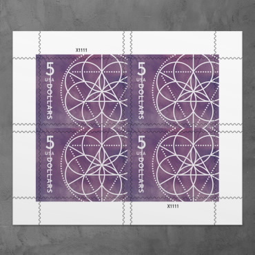 2022 Floral Geometry Stamps